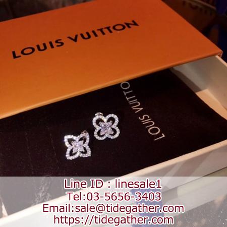 Louis Vuitton 四叶の草非対称ピアス