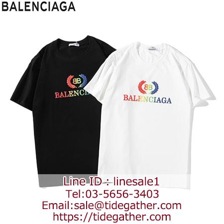 Balenciaga 穂カラフルロゴプリントTシャツ