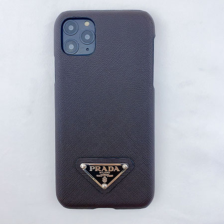 パラダ PRADA ブランド iphone12 ケース 金属LOGO 革製 アイホン12 pro携帯カバー パラダ ブランド