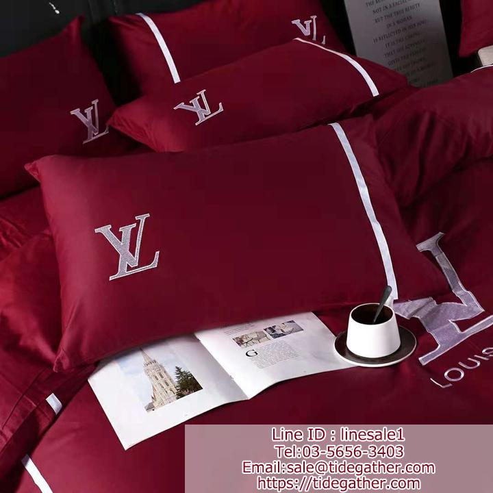 Louis Vuitton ベットシーツ 枕カバー