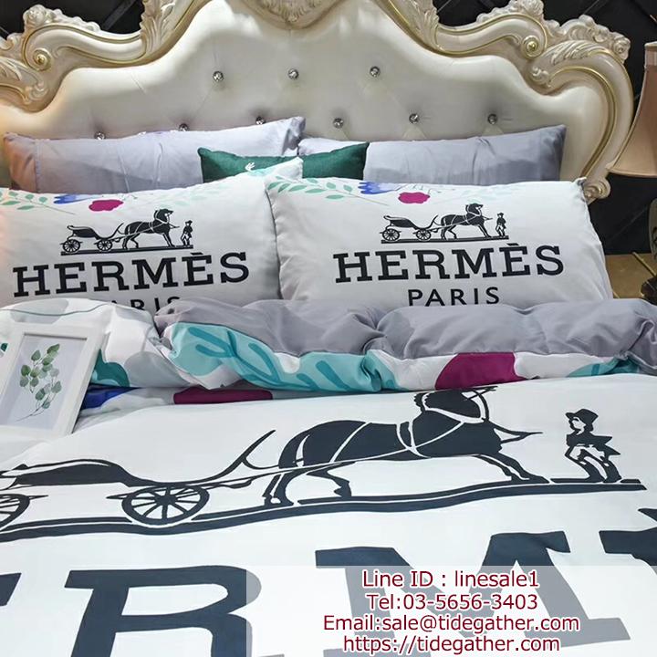 hermes bed cover