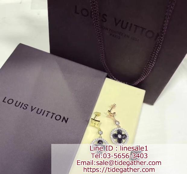 Louis Vuitton 耳飾り 四叶の草 ホワイト