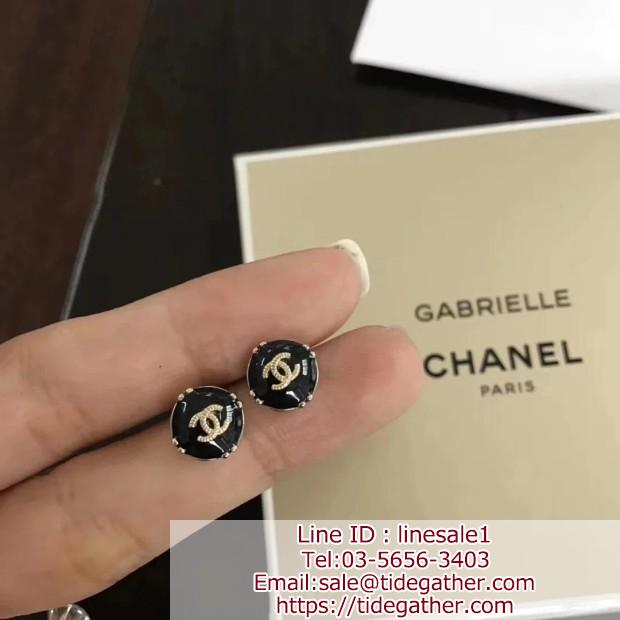 Chanel ピアス シャネル 耳飾り CHANEL イアリング 女性 レディースアクセサリー ブラック エレガント