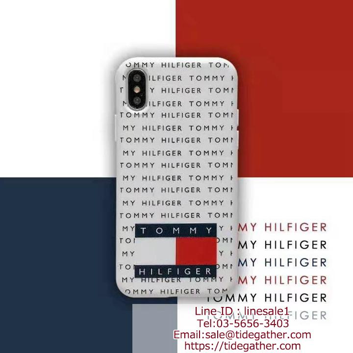 トミーヒルフィガー iPhone8/8plus ホワイト 超人気薄型イフォン専用ケース