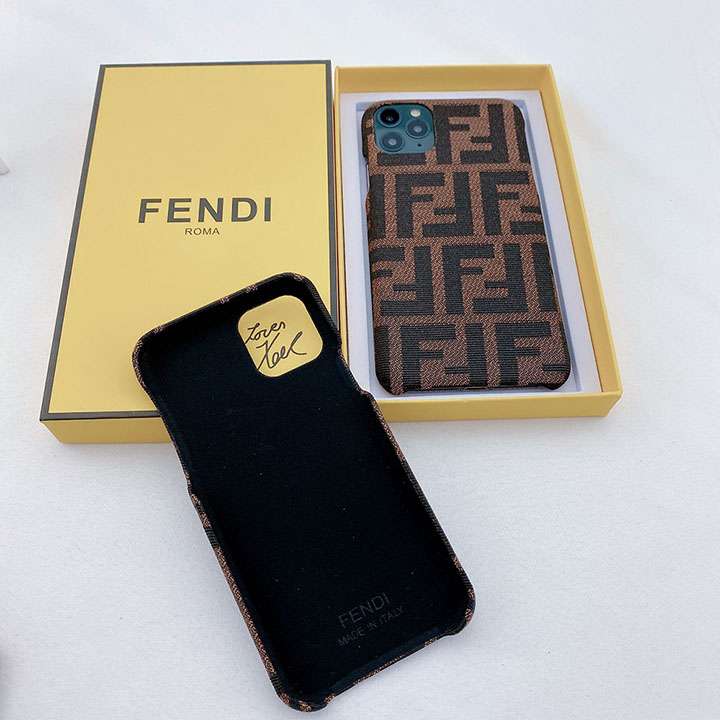 個性的 Fendi アイフォン12miniケース FF柄 ペア用 