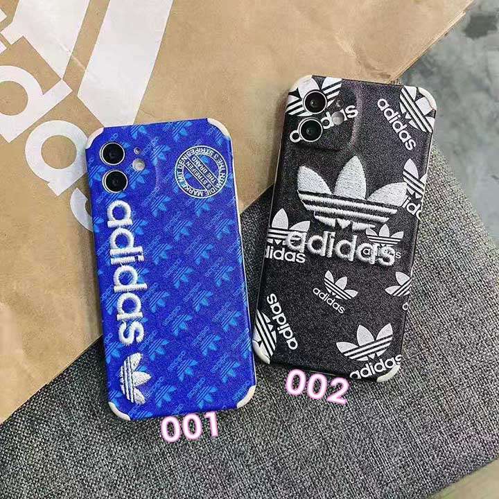 Adidas ブランド 刺繍 iphone12ケース