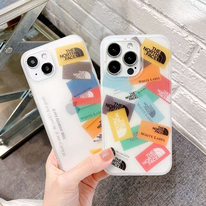 the north face iphone12pro maxロゴ付き携帯ケース